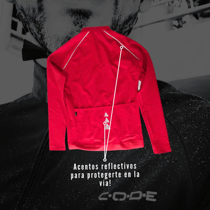 CHAQUETA CODE SEMI-IMPERMEABLE ROJA