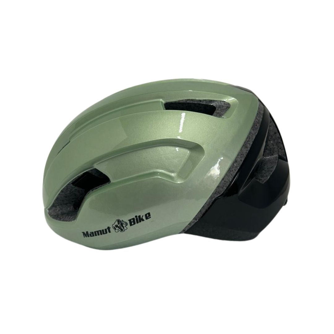 Casco Mamut Veloce ruta verde/negro brillante