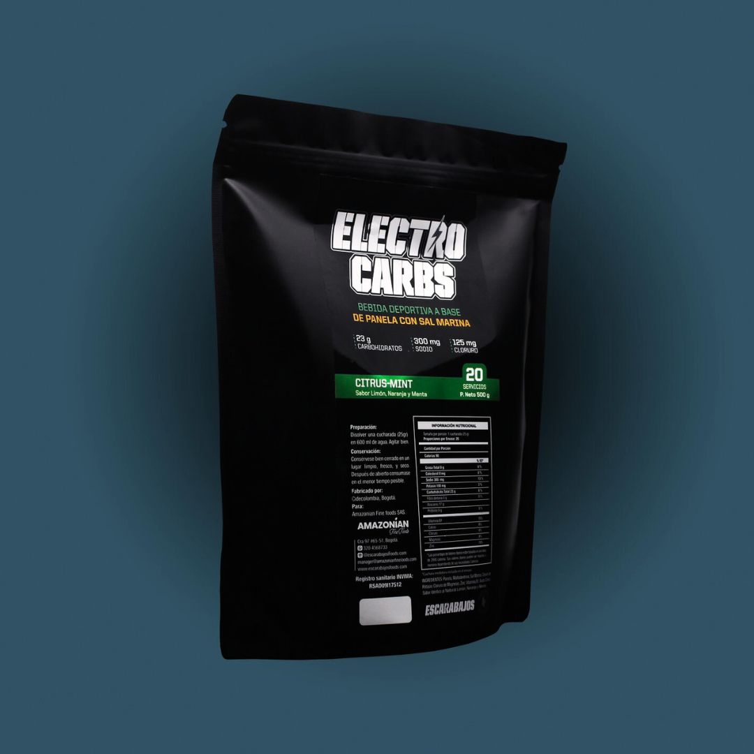 ELECTRO CARBS 500G LIMON NARANJA - MENTA