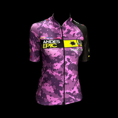 JERSEY CARRERA RACE ANDES EPIC CAMO VIOLETA