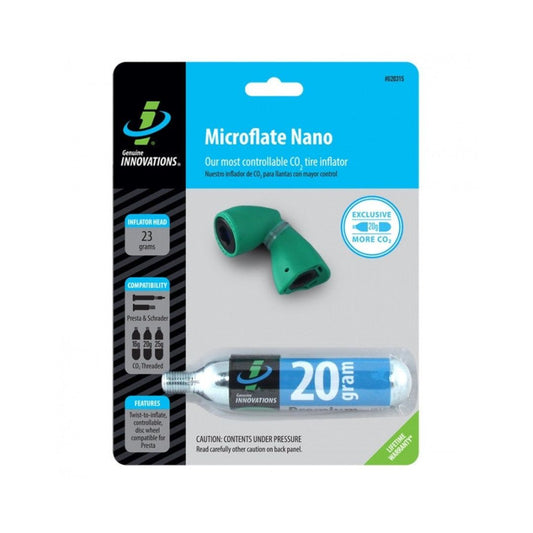 KIT ADAPTADOR INFLADOR MICROFLATE  CO2 + CARTUCHO 20G